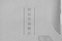 同治安福县志 PDF电子版下载